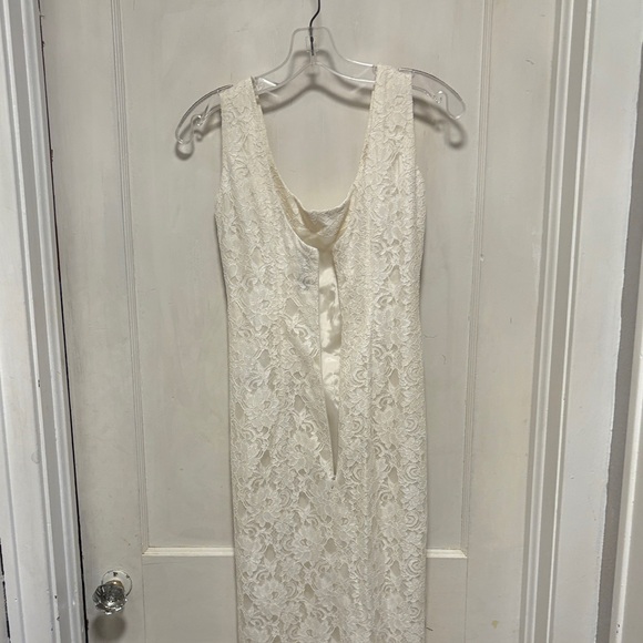 Vintage 90s  Dolce & Gabbana Elegant White Lace Wedding Ceremony Dress 40 - Picture 12 of 12